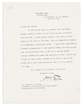 (PRESIDENTS.) Group of 4 letters, each Signed by a U.S. President, to various recipients: Rutherford B. Hayes * Grover Cleveland * Will